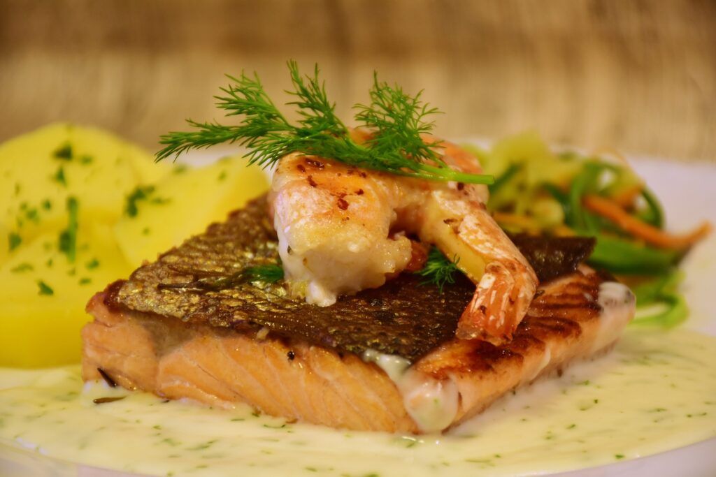 Lachs mit Garnele